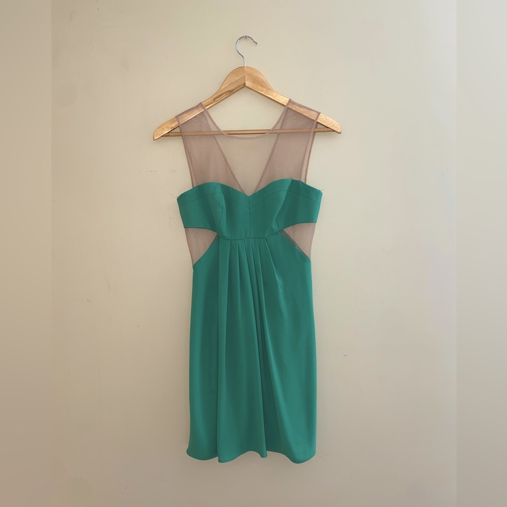 Green cocktail dress